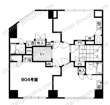 新橋相互ビルの間取図