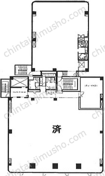 鈴中ビル大森アネックス6階の間取図