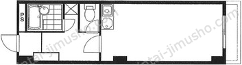 白鳥ハイツの間取図
