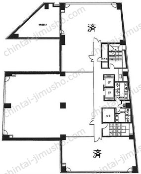 麹町センタープレイス4階の間取図