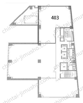 麹町センタープレイス4階の間取図