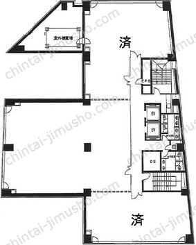 麹町センタープレイス6階の間取図