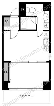 南青山ハウス3Fの間取図