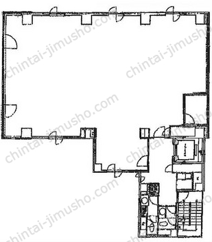 GINZA ONE BUILDING7階の間取図