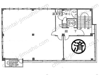 明図ビル5階の間取図