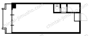 光雲閣ビル2階の間取図