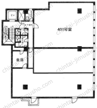 曙ビル4階の間取図