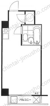 フェニックス東銀座4階の間取図