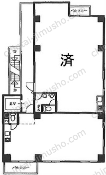 ユニオンビル工新7階の間取図