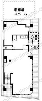 松尾ビル1階の間取図