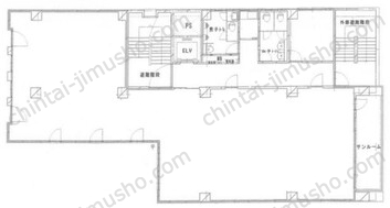 徳海屋ビル6階の間取図