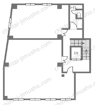 エコービル2階の間取図