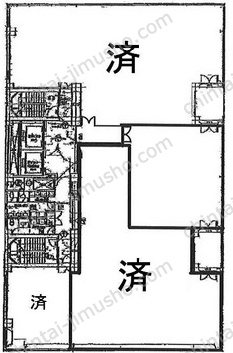 蚕糸会館の間取図