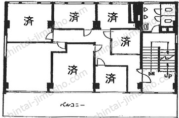 銀座新星ビルの間取図
