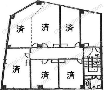 板橋新生ビル3階の間取図