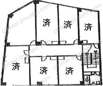 板橋新生ビル4階の間取図