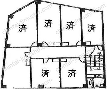 板橋新生ビル4階の間取図