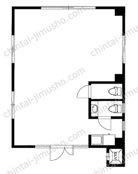 河内ビル1階の間取図