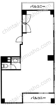 東麻布ビル3階の間取図