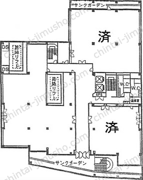 いちご立川ビルB1階の間取図