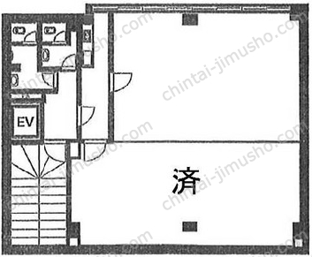 由良ビル4階の間取図