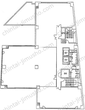 麹町センタープレイス3階の間取図