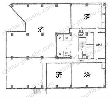 オーク池袋ビル3階の間取図