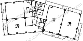 有栖川マンション5階の間取図