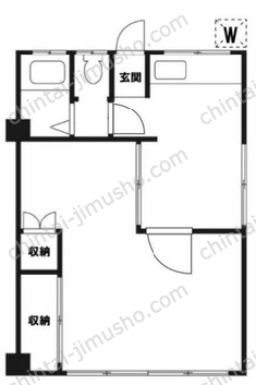 原宿マンション3階の間取図