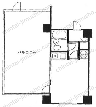 ハイベール三田5階の間取図