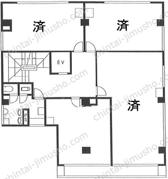 平和相互ビルの間取図