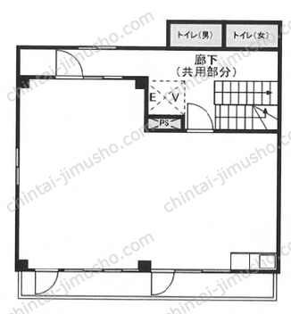 相野谷ビル3階の間取図