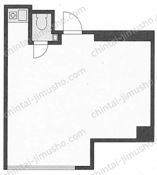 AKASAKA 8 BLDG.／赤坂8ビルB1階の間取図