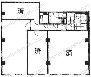 芳町ビルの間取図