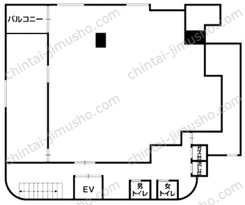 東上野ビル3階の間取図