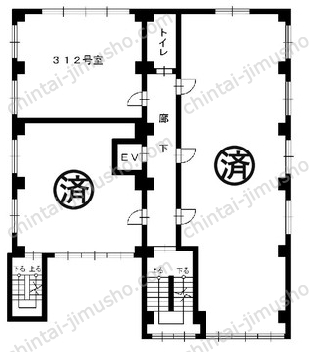日産ビルの間取図