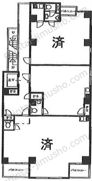 ユニオンビル工新4階の間取図