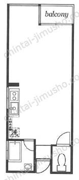 小西ビル3階の間取図