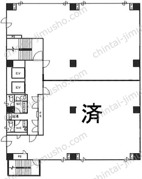 FBR三田ビル9階の間取図