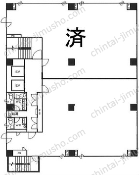 FBR三田ビル9階の間取図