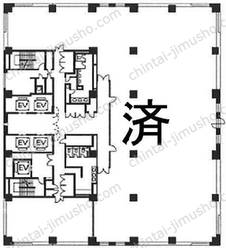 KDX府中ビル13階の間取図