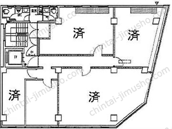 井門銀座一丁目ビルの間取図