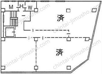 井門銀座一丁目ビルの間取図