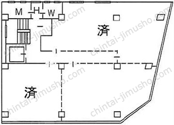 井門銀座一丁目ビルの間取図