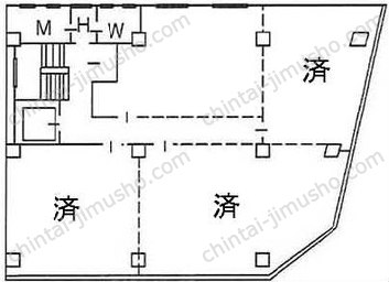 井門銀座一丁目ビルの間取図