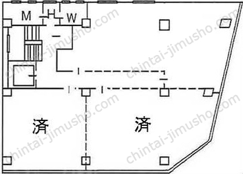 井門銀座一丁目ビルの間取図