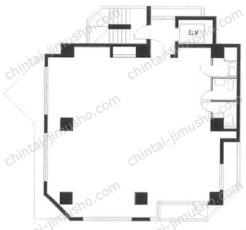 赤坂OSビル3階の間取図