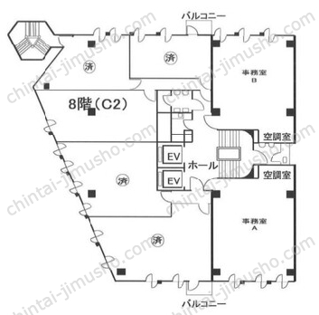 銀座8丁目10番ビルの間取図