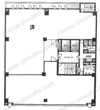 サンヨー堂錦糸ビル3階の間取図