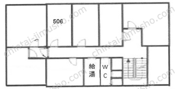 コハラビル本館5階の間取図